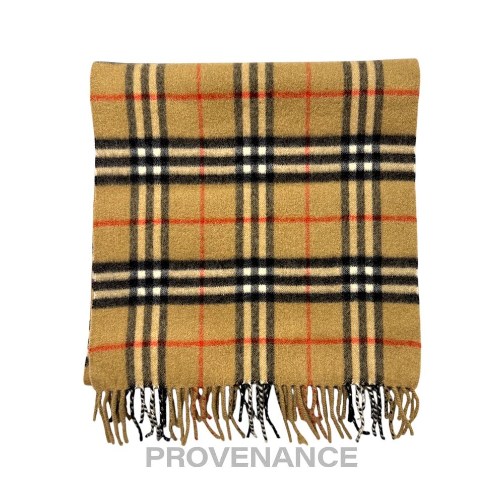 🔴 Vintage Burberrys Scarf Nova Check 100% PURE CASHMERE